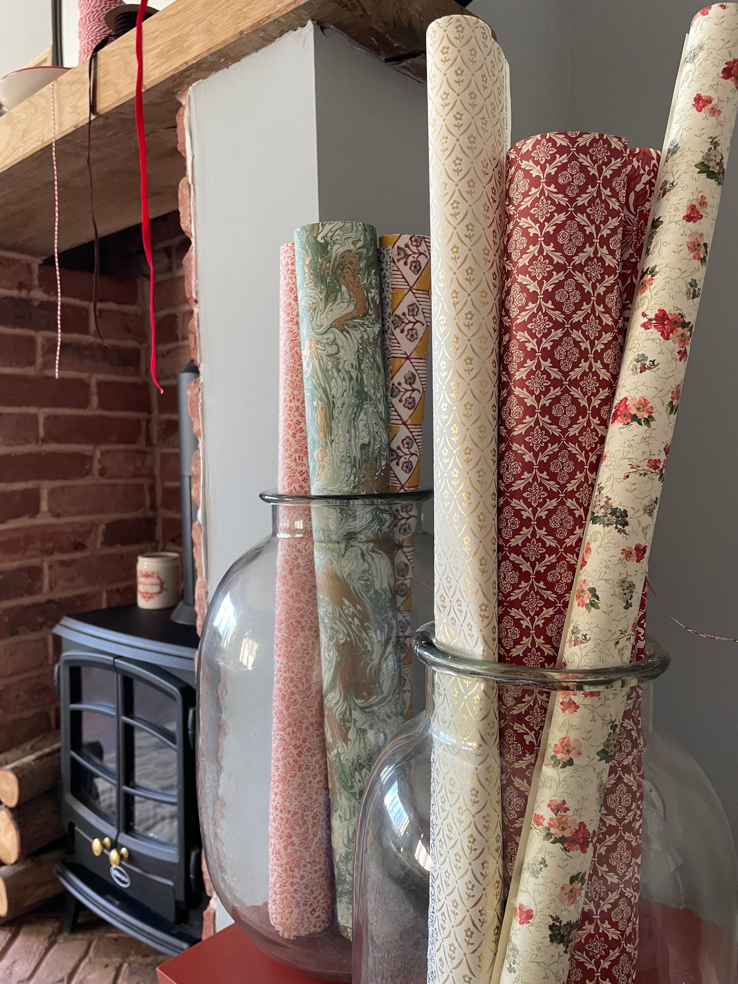 Italian Floral Gift Wrapping Paper