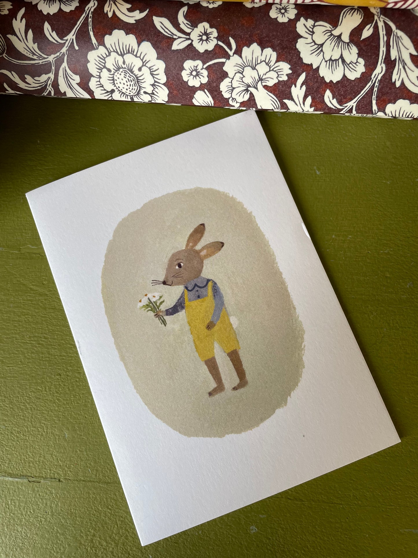 Floral Rabbit Card