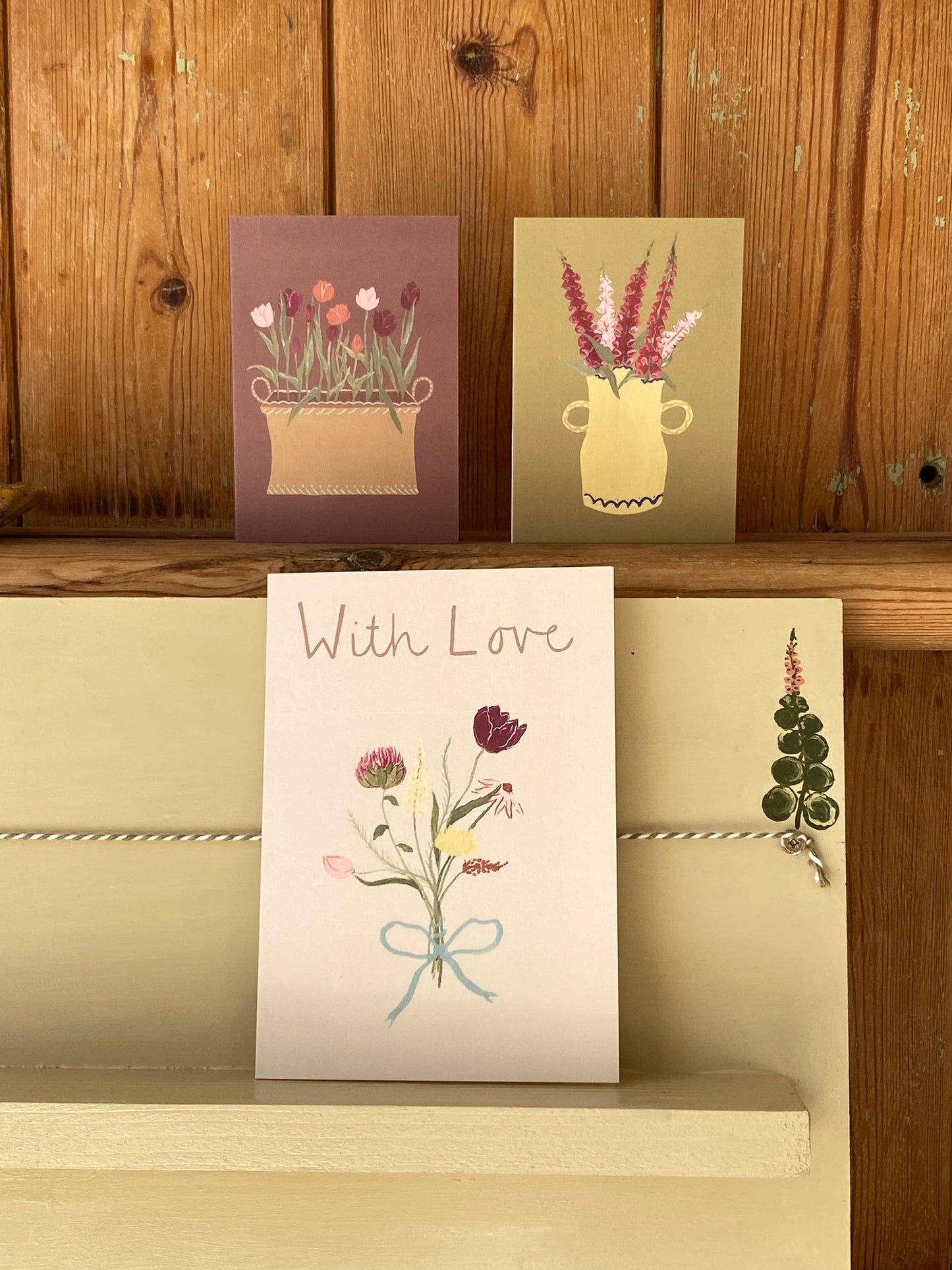 Foxgloves mini card