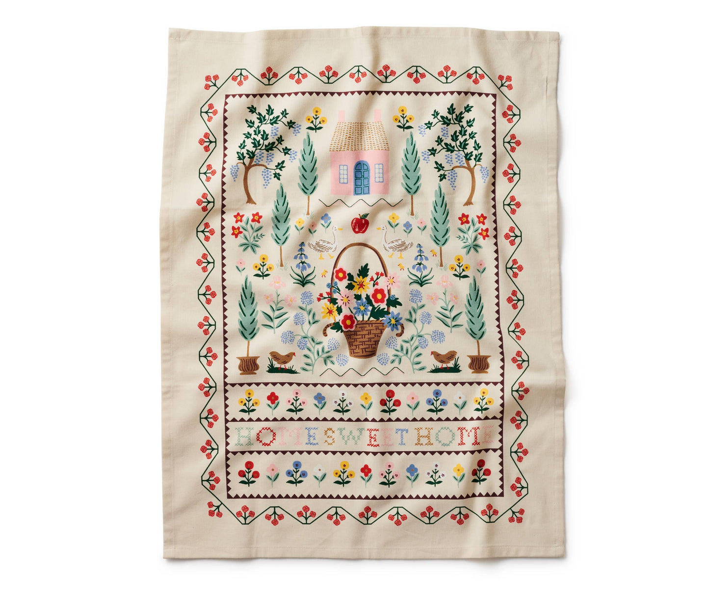 Rifle Paper Co Home Sweet Home Tea Towel