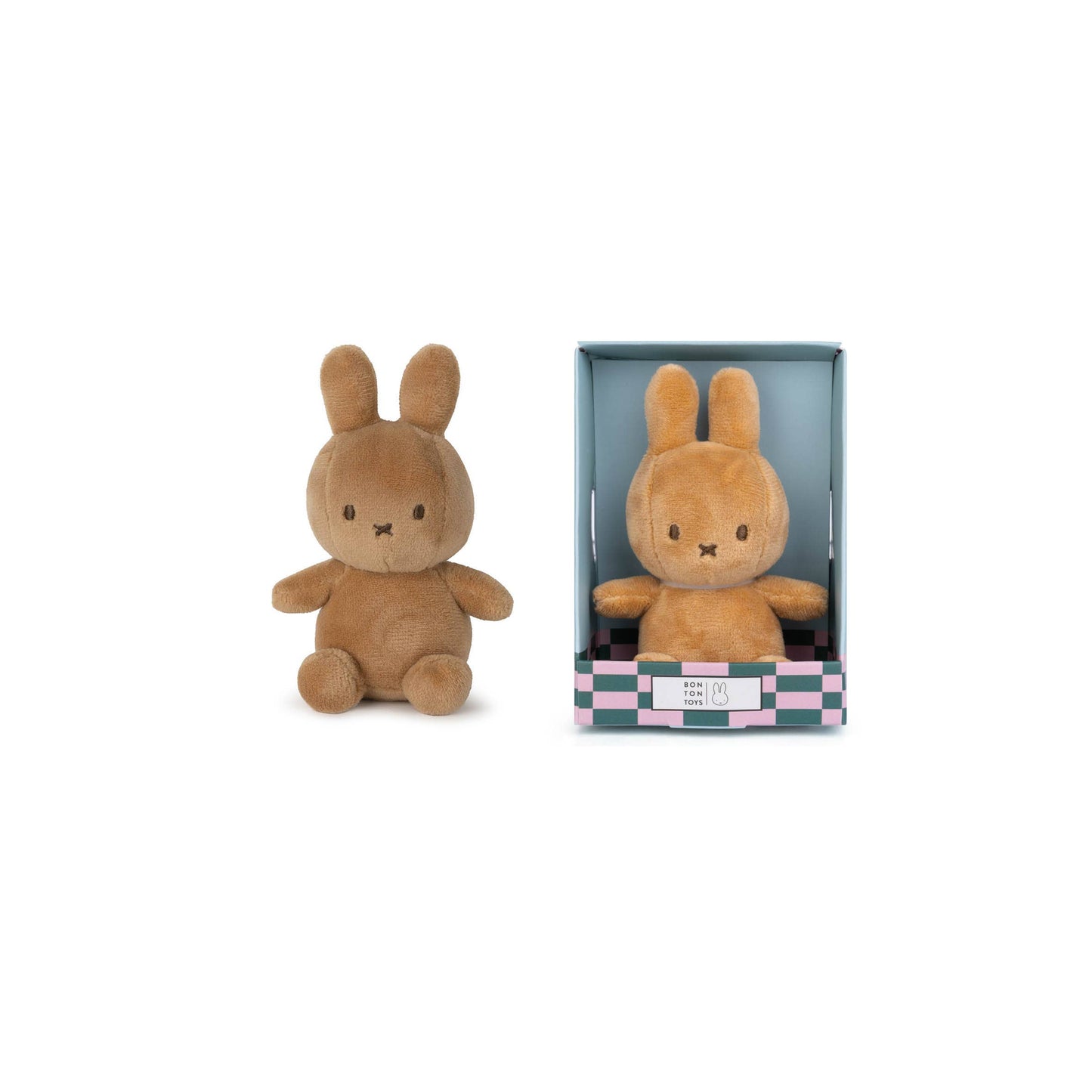 Miffy Lucky Charm Small Plush Toy Beige in Giftbox 10cm