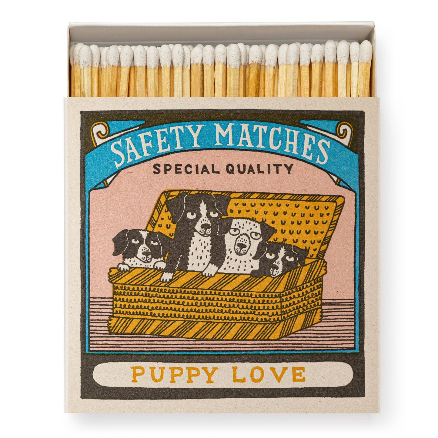 Puppy Love | Square Matchboxes