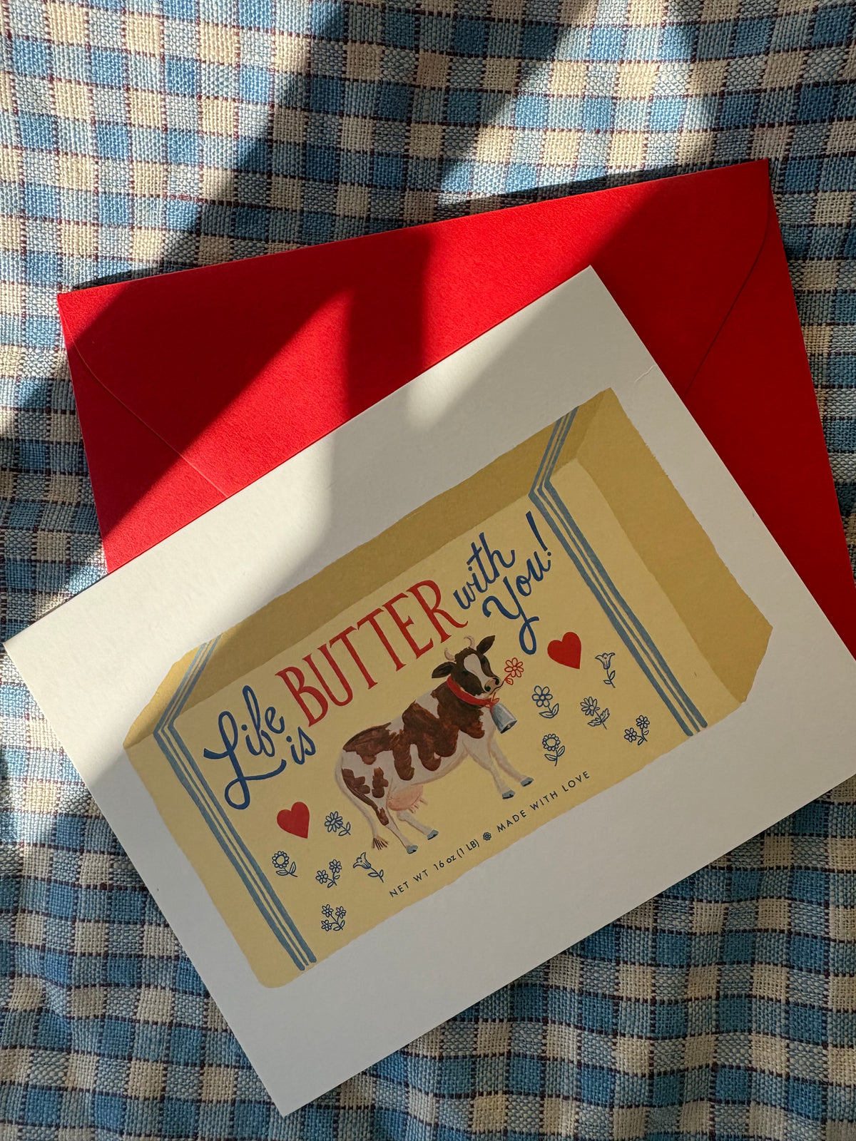 Rifle Paper Co. Life Is Butter With You Card | Funny Love Card