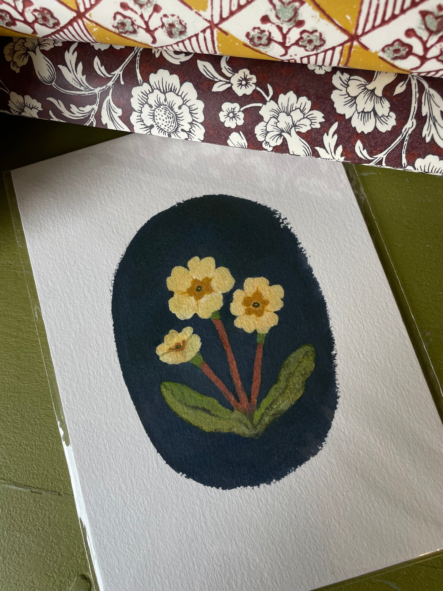 Primrose Floral Greeting Card