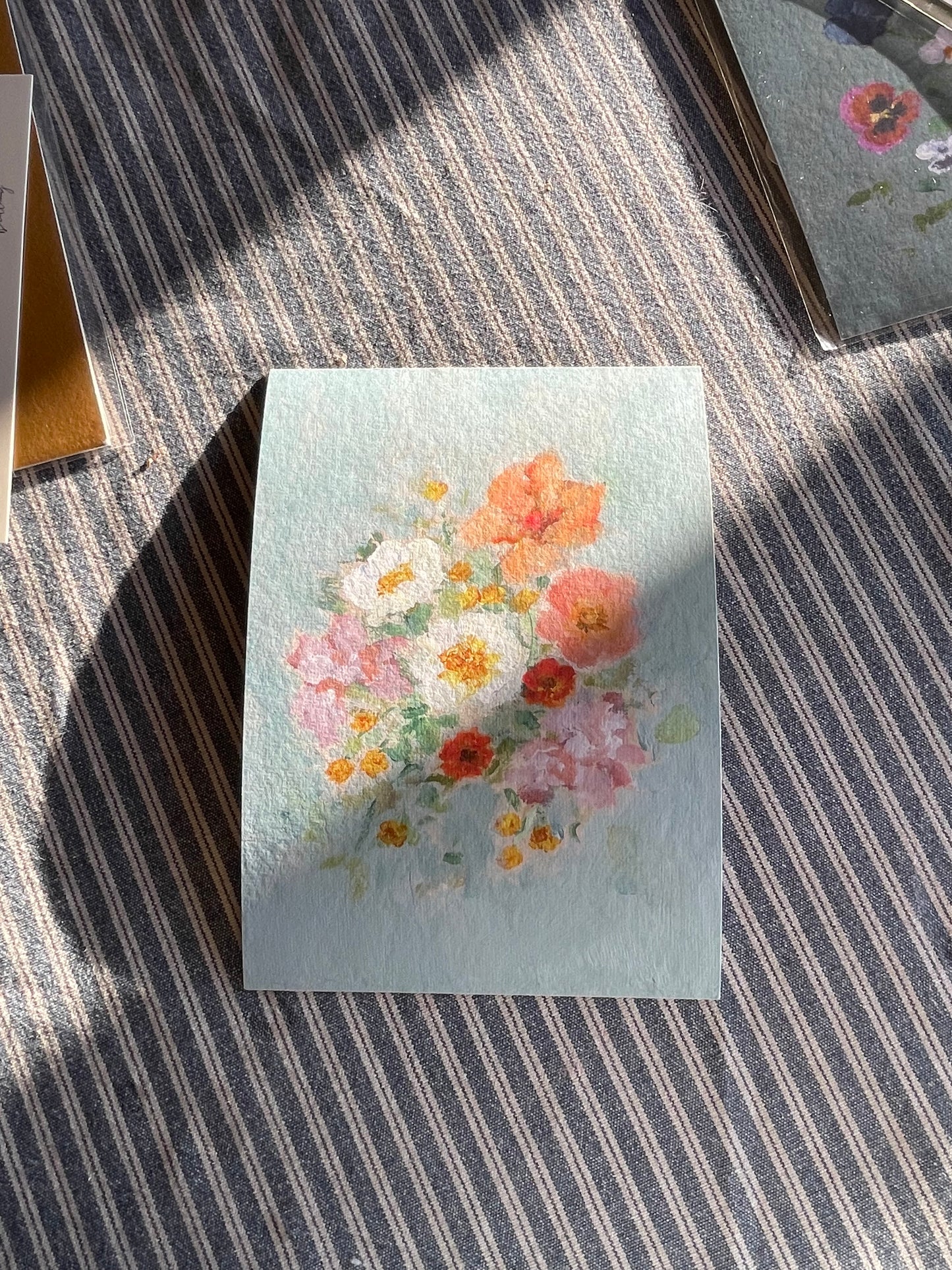 Brittany Smith Studio Wildflowers in blue