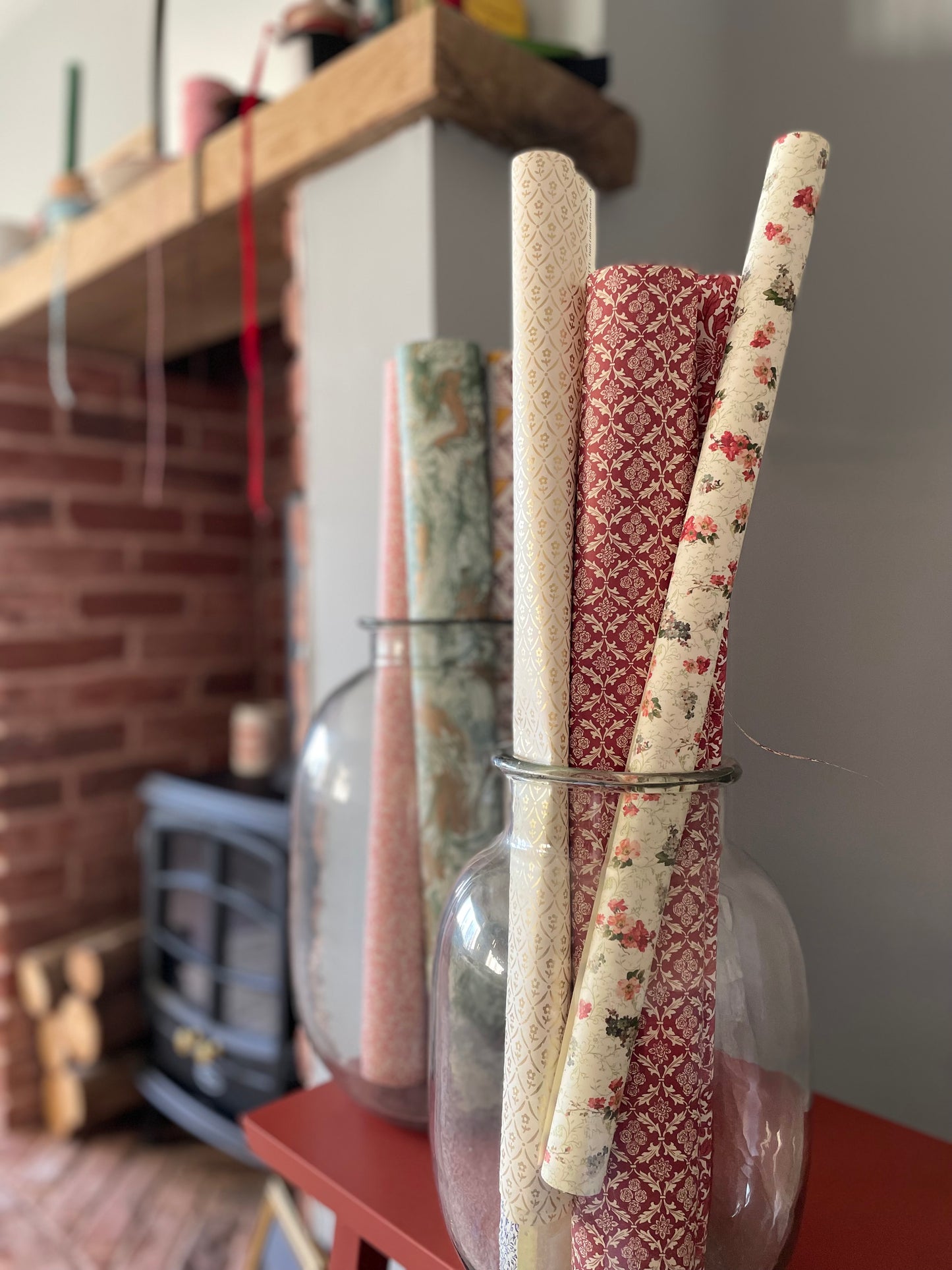 Italian Floral Gift Wrapping Paper