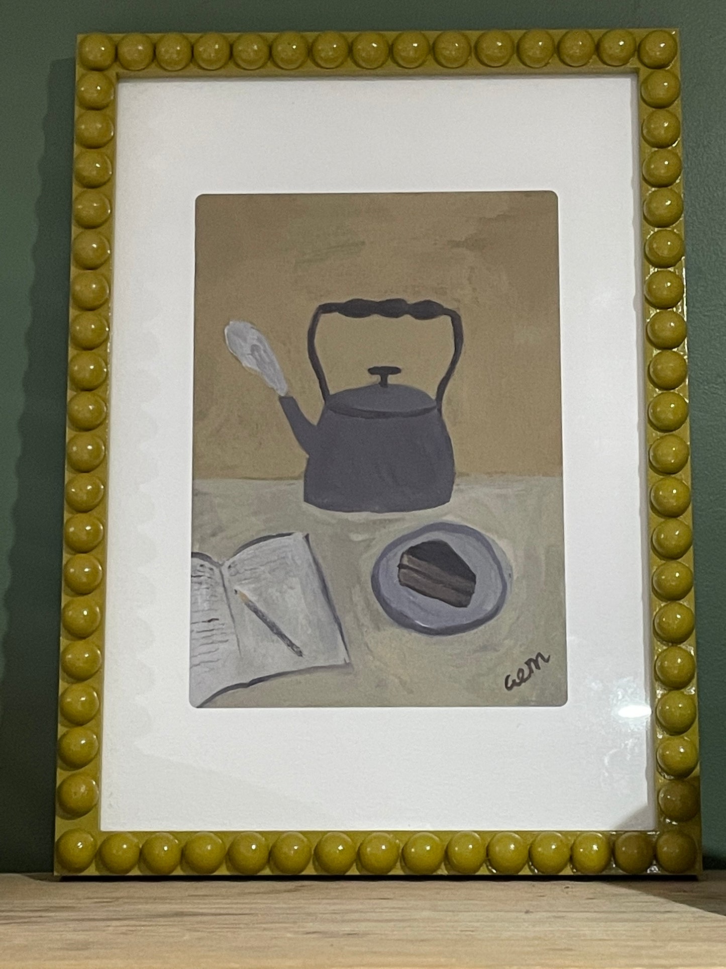 A4 Giclee Kettle and Cake Print