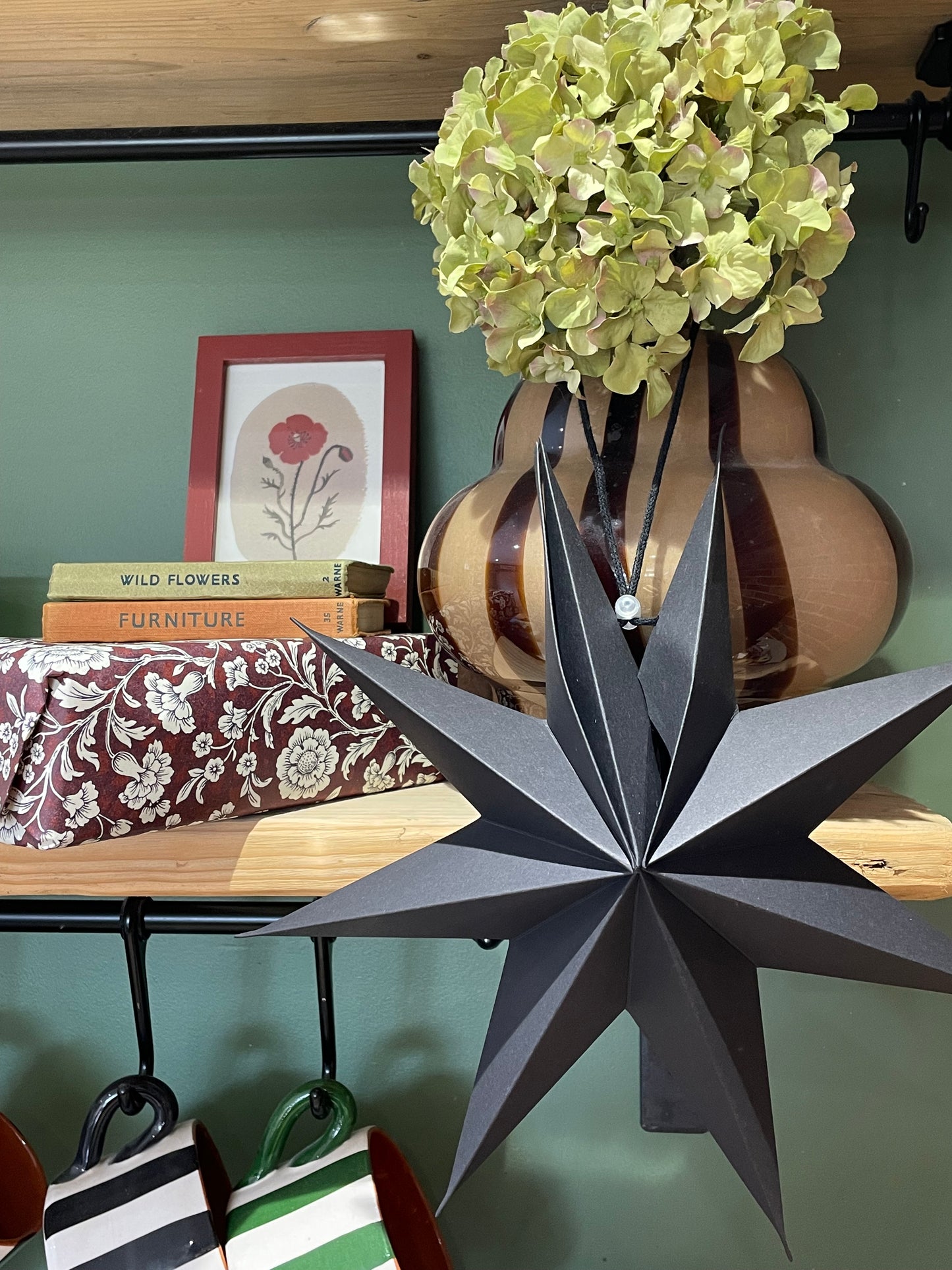 3d Card Star Christmas Decorations