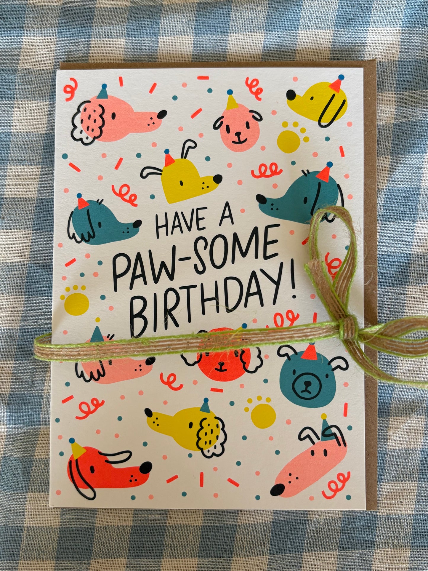 Pawsome Dog Birthday Greeting Card