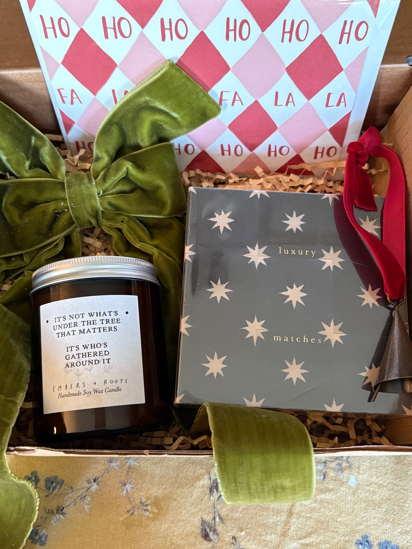 Christmas Candle and Matches Gift box