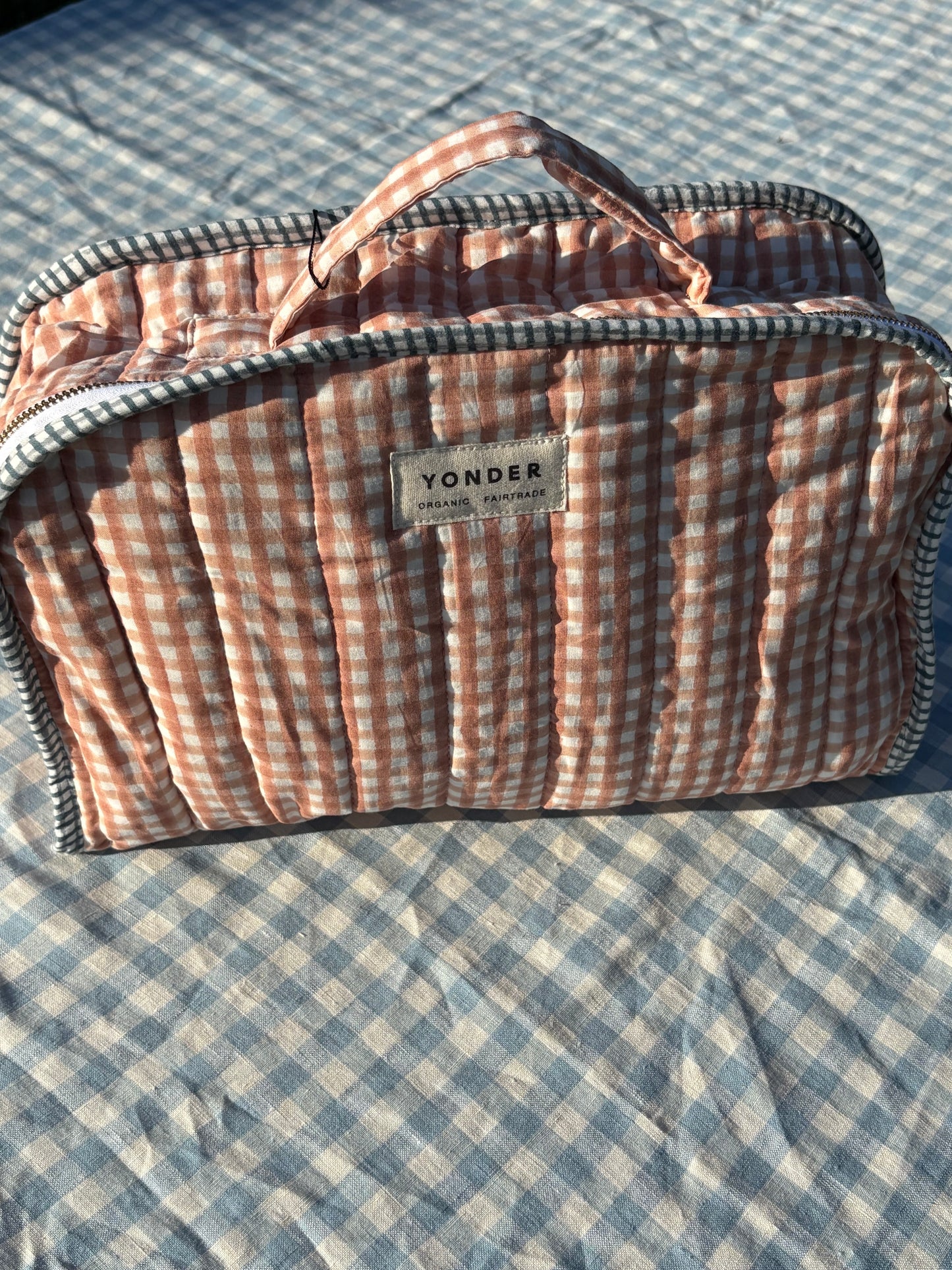 Organic Cotton Case Travel Case, Rose Dusky Pink