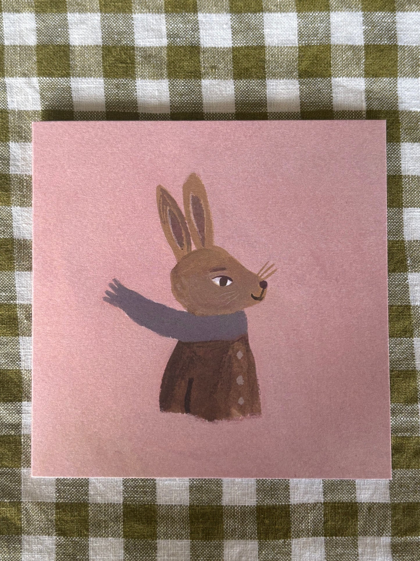 Bunny In Scarf Gemma Koomen card