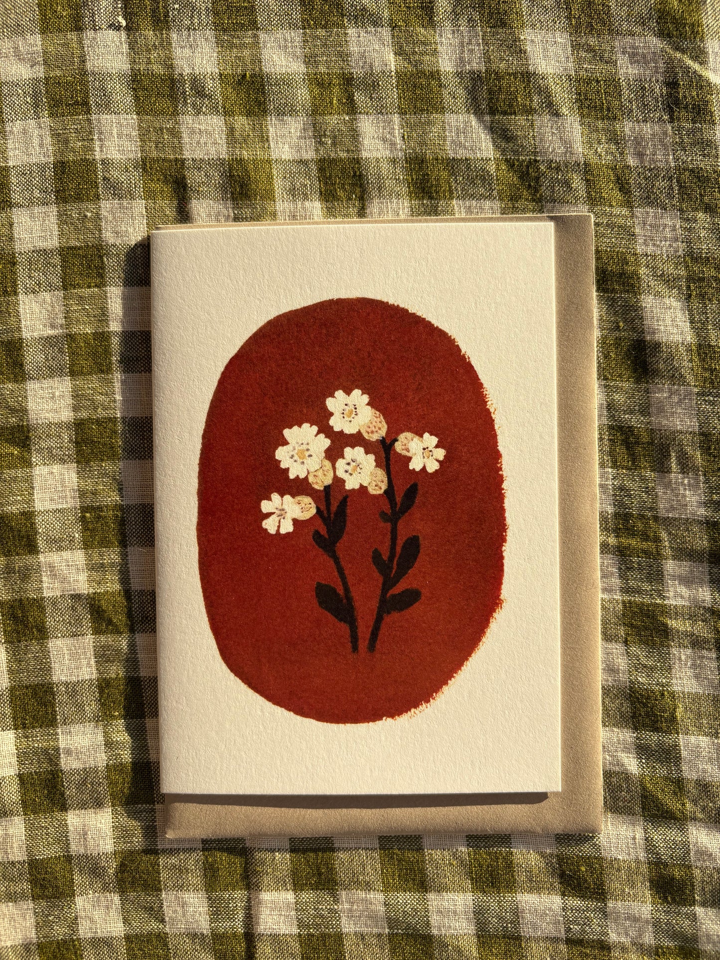Cowbell Floral Greeting Card