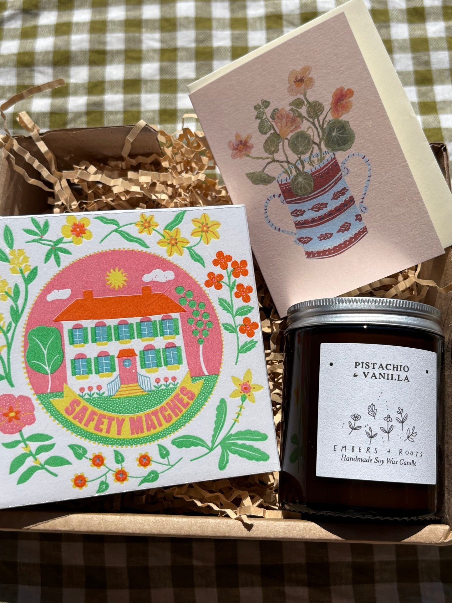 Gift Box with matches and candle
