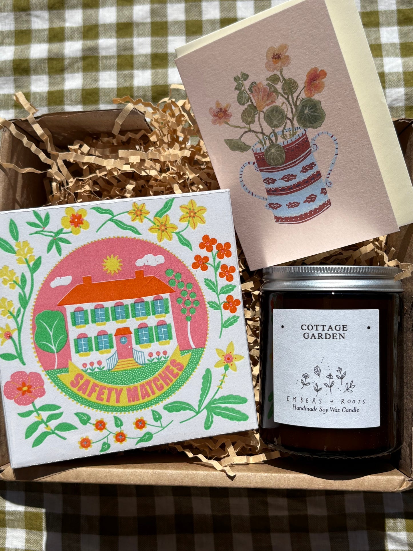 Gift Box with matches and candle