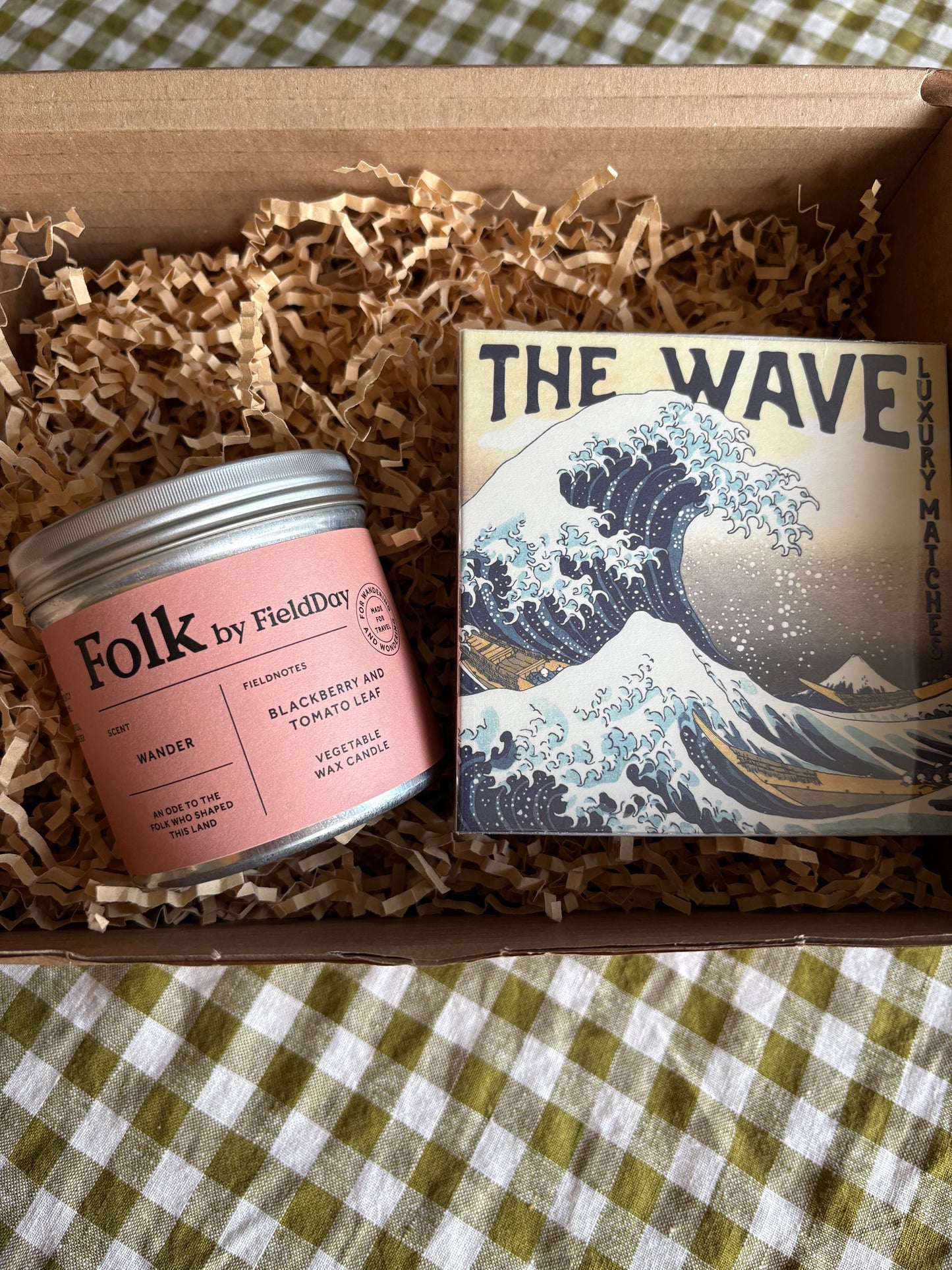 Gift Box with matches and candle for him