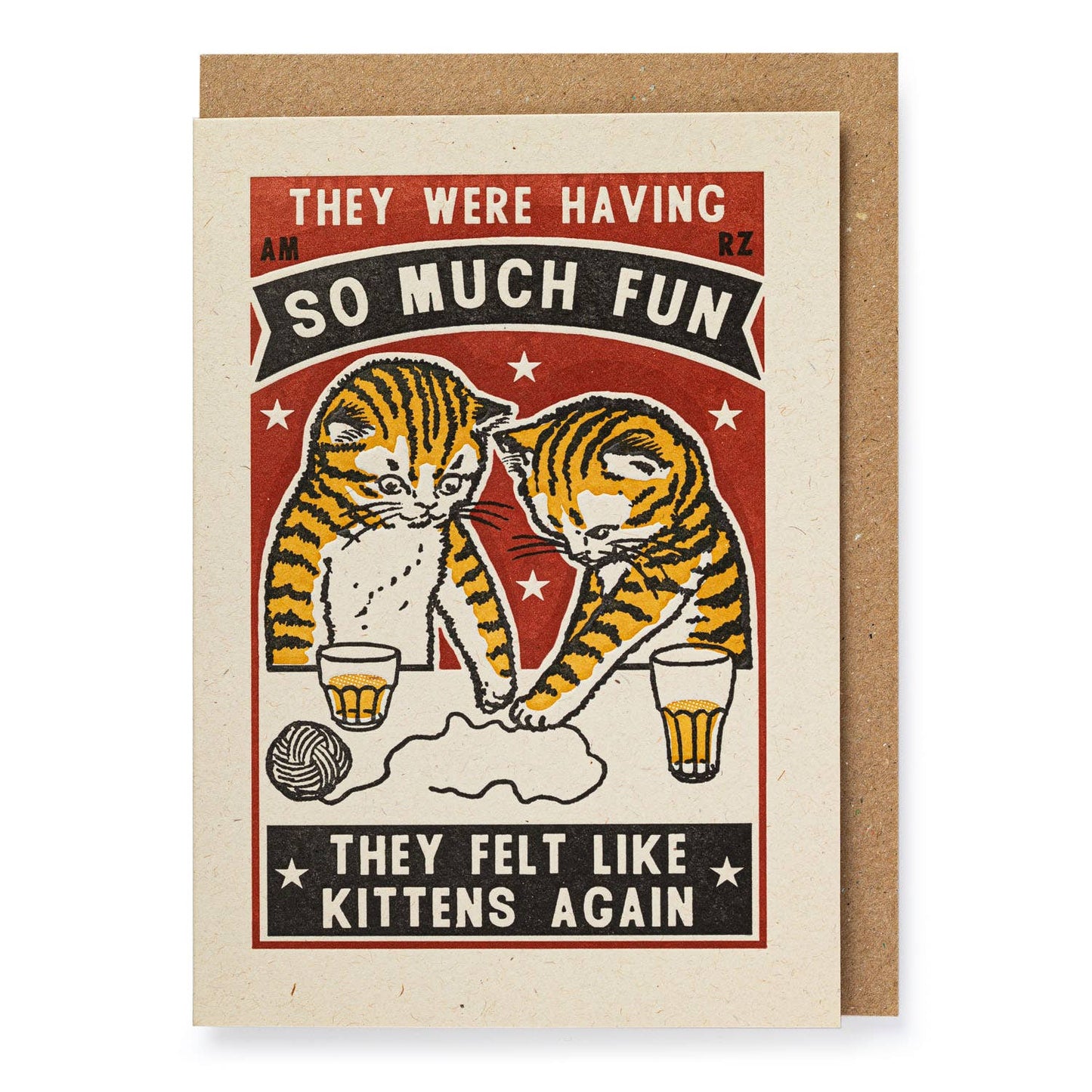 Kittens Again | Letterpress Cards | Large Cards