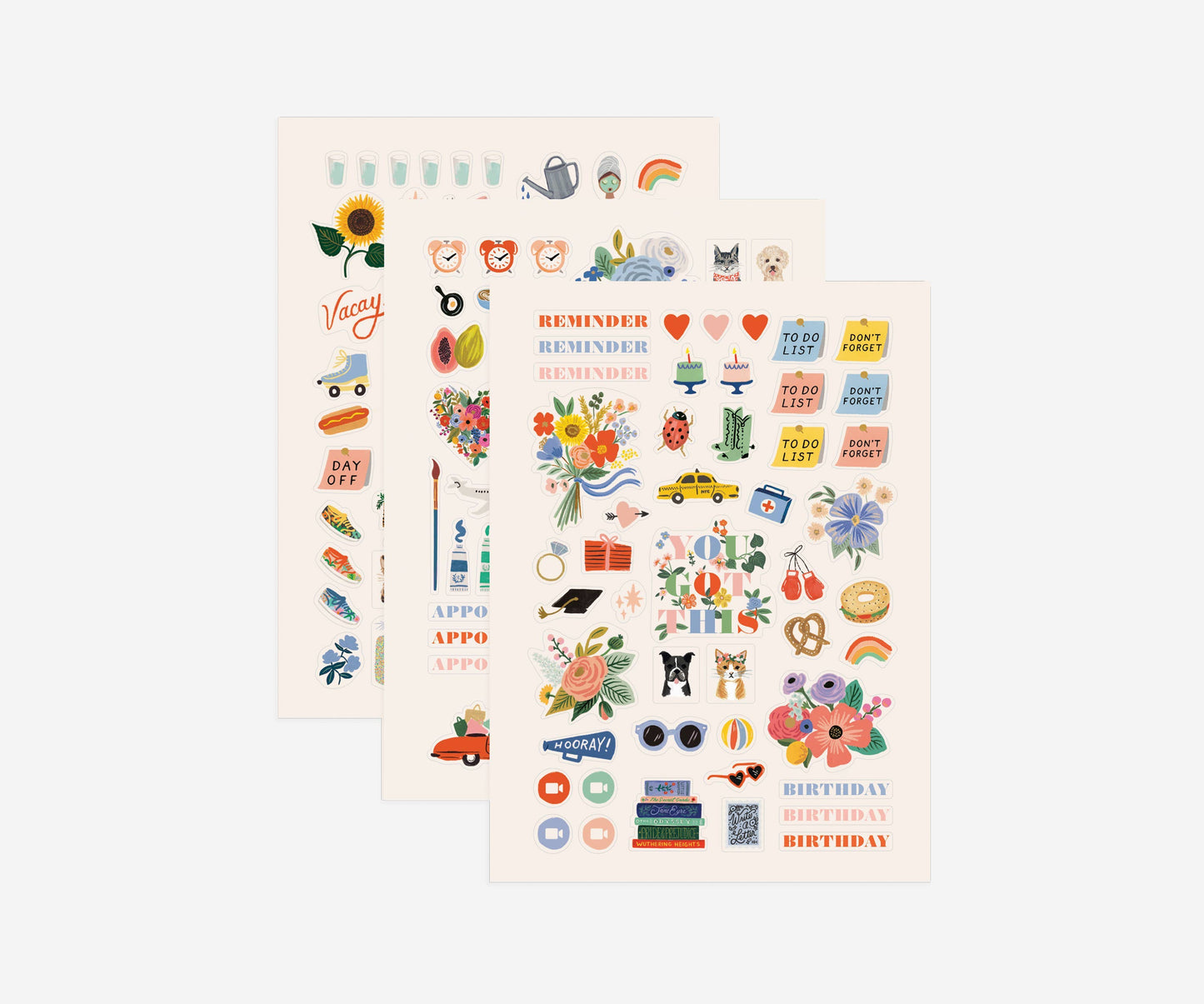 Planner Sticker Set includes Three Sheets