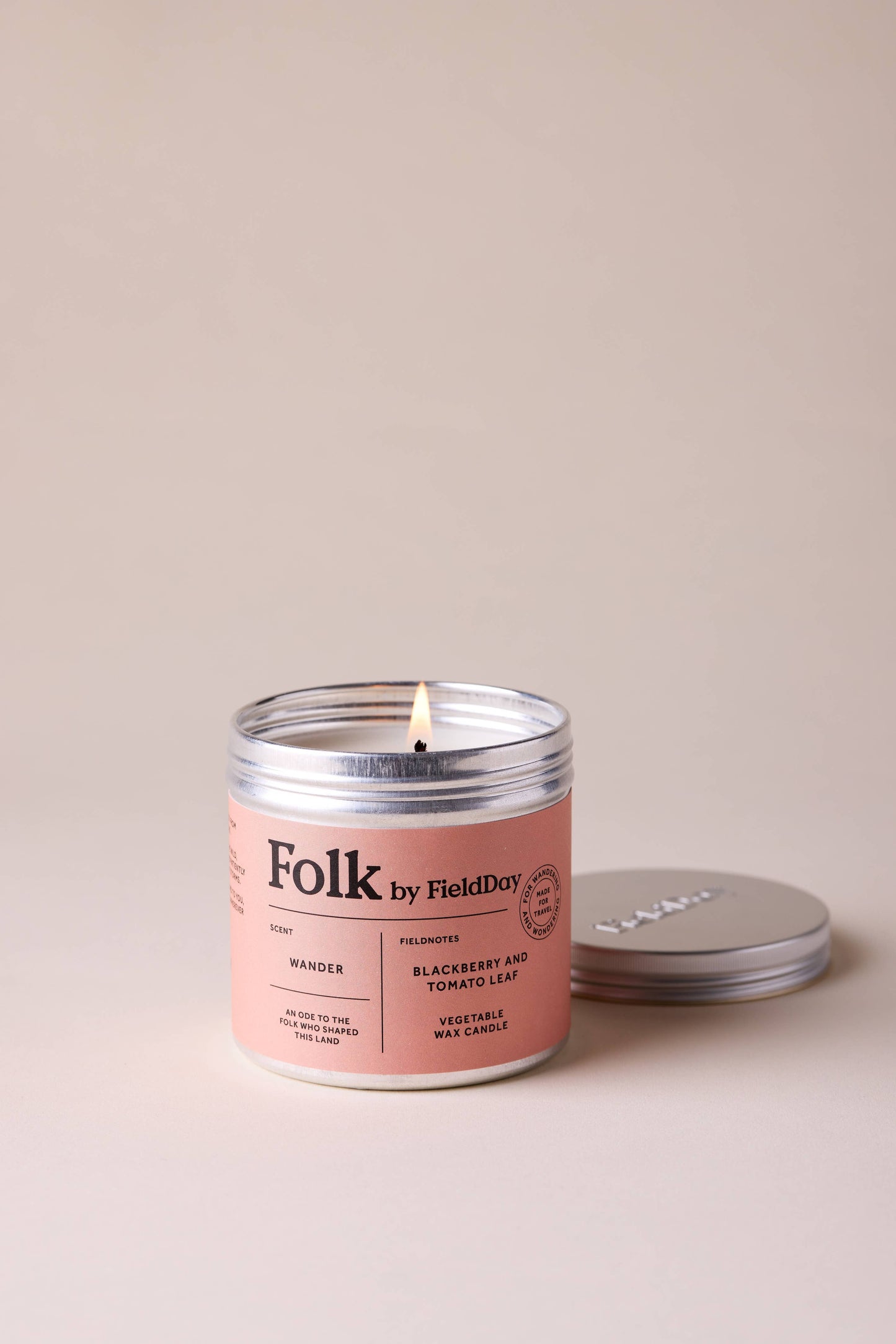Folk by Fieldday Blackberry and Tomato Leaf Vegetable Wax Candle