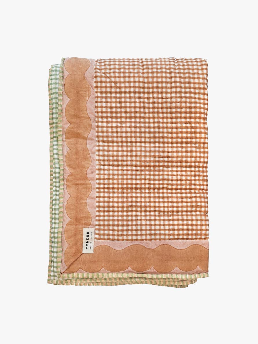 Organic Cotton Quilted Blanket | Fudge: Single