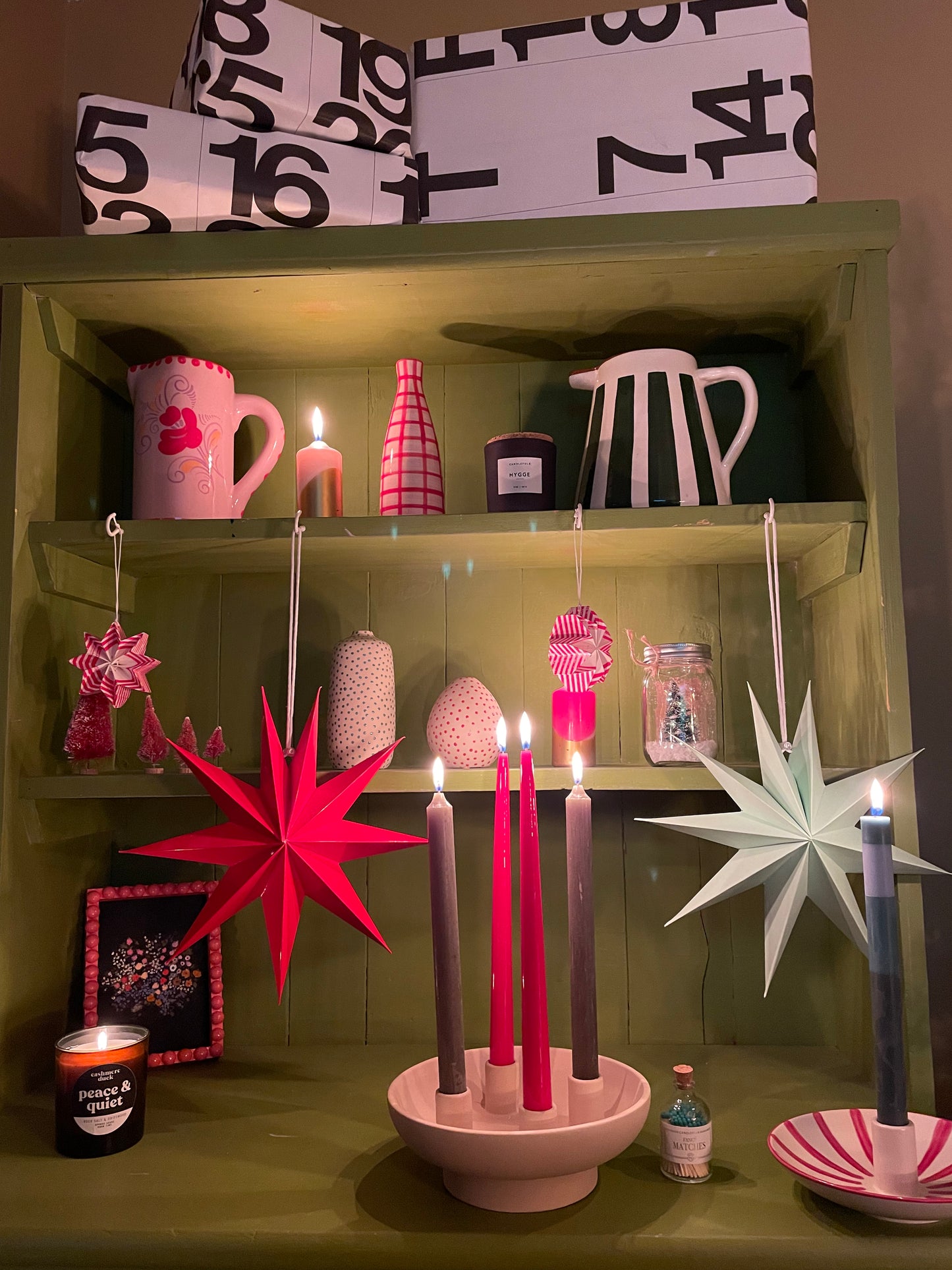 3d Card Star Christmas Decorations