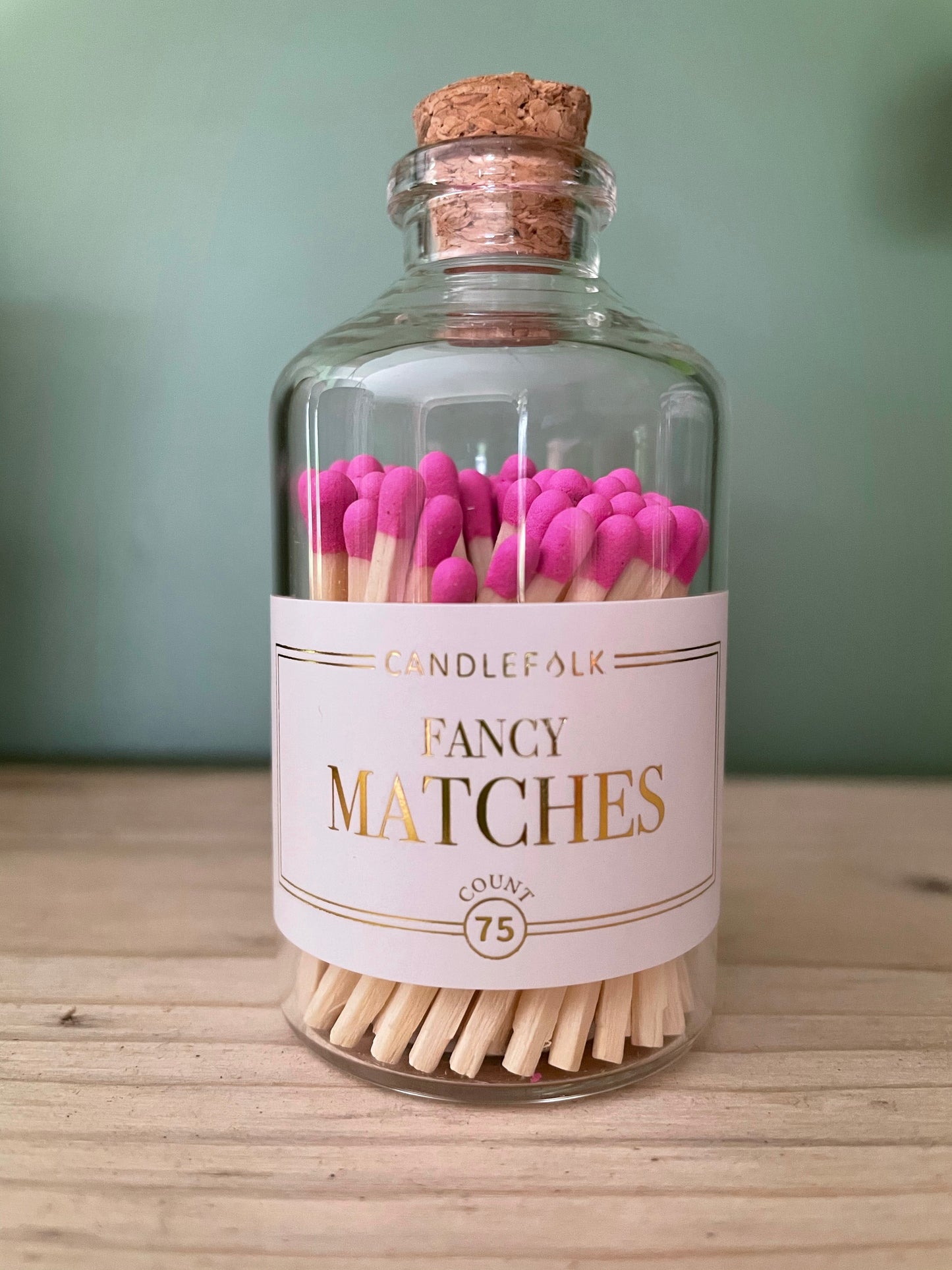 Matches In A Cute Glass Bottle