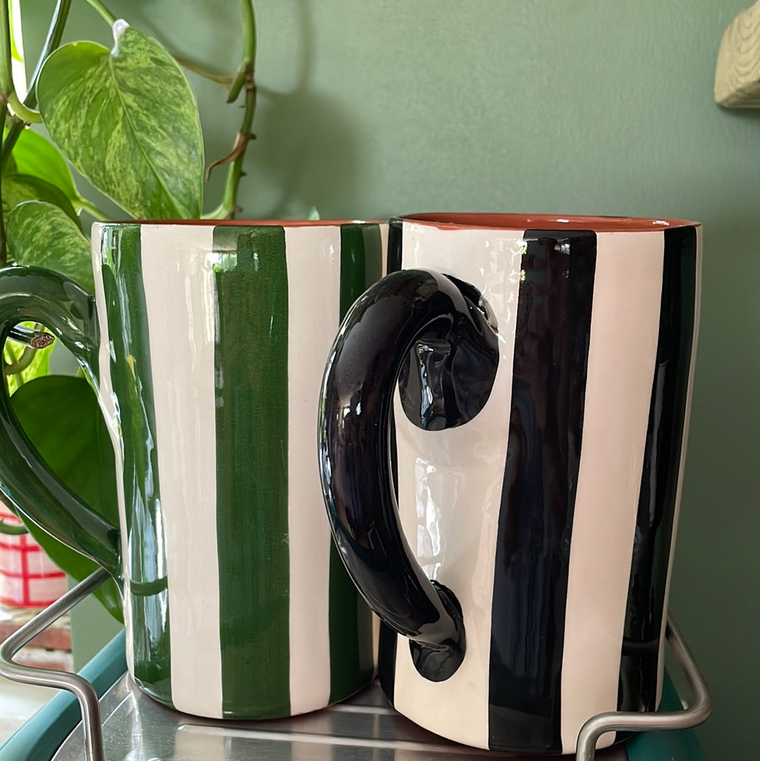 Casa Cabista Green Stripe Mug