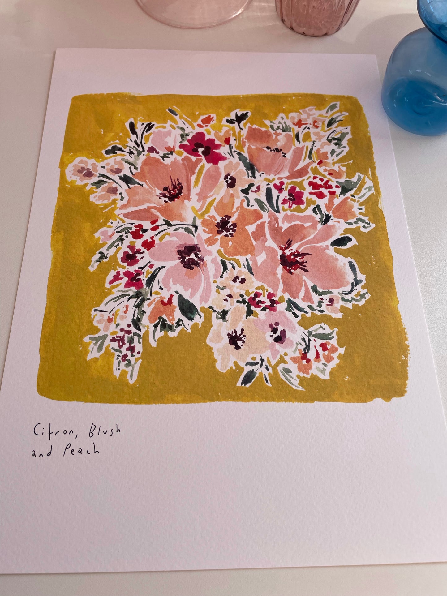 Yellow Floral Wall Art