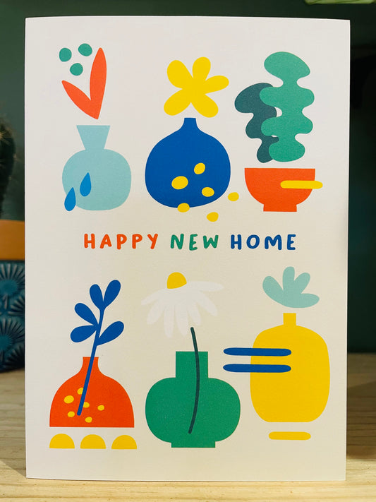 Happy New Home Botanical Card