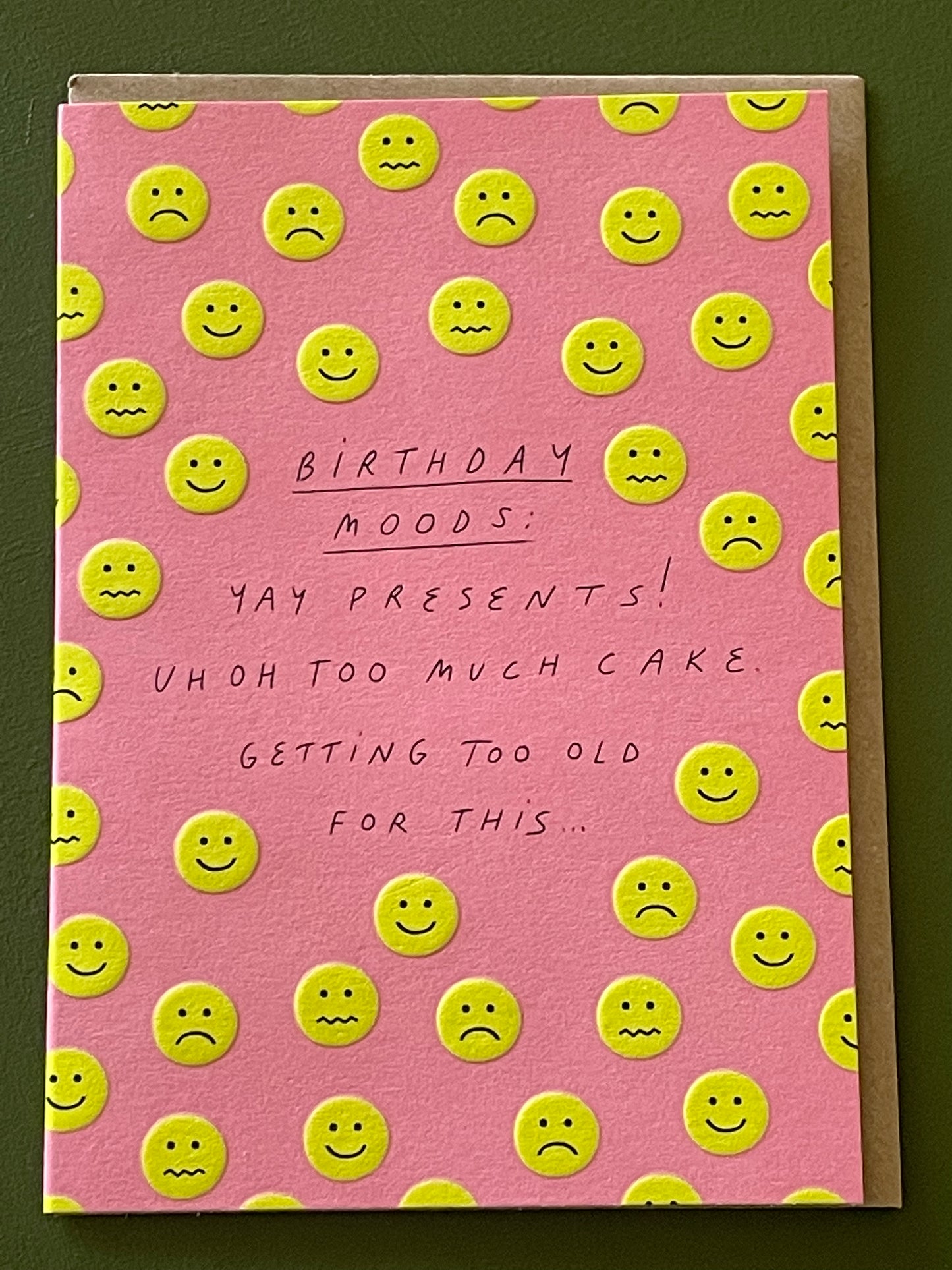 Birthday Mood Greeting Card