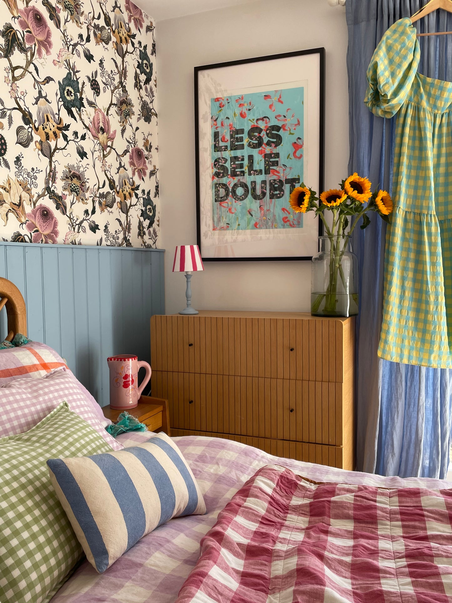 Less Self Doubt Floral Poster Print