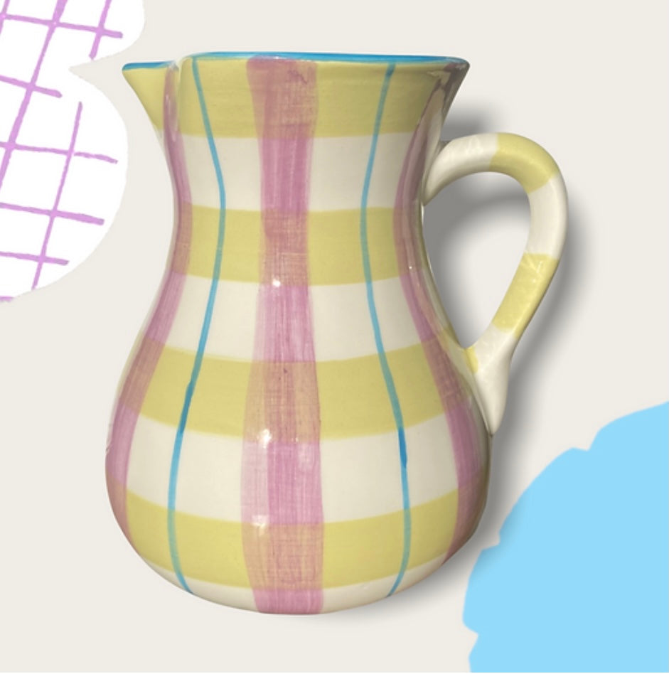 VAISSELLE Jug Head Pistachio & Lilac Jug