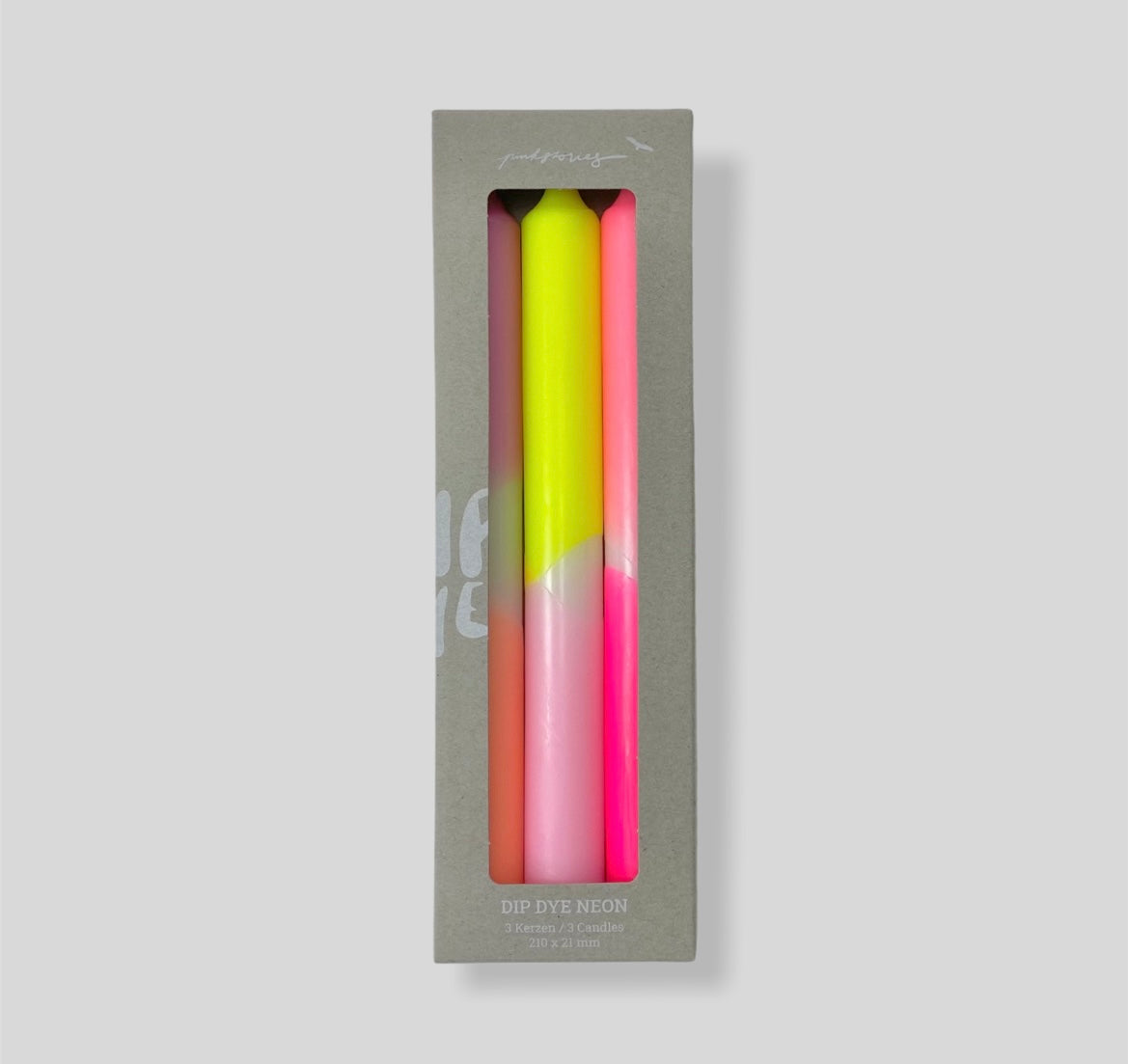 Pink Stories Dip Dye Candles