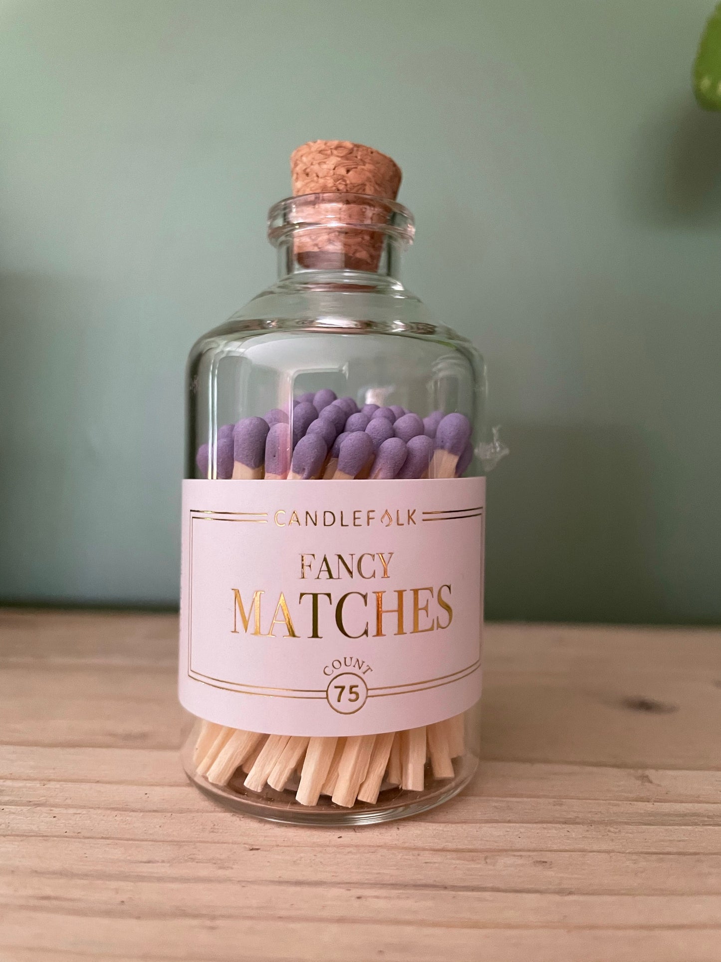 Matches In A Cute Glass Bottle