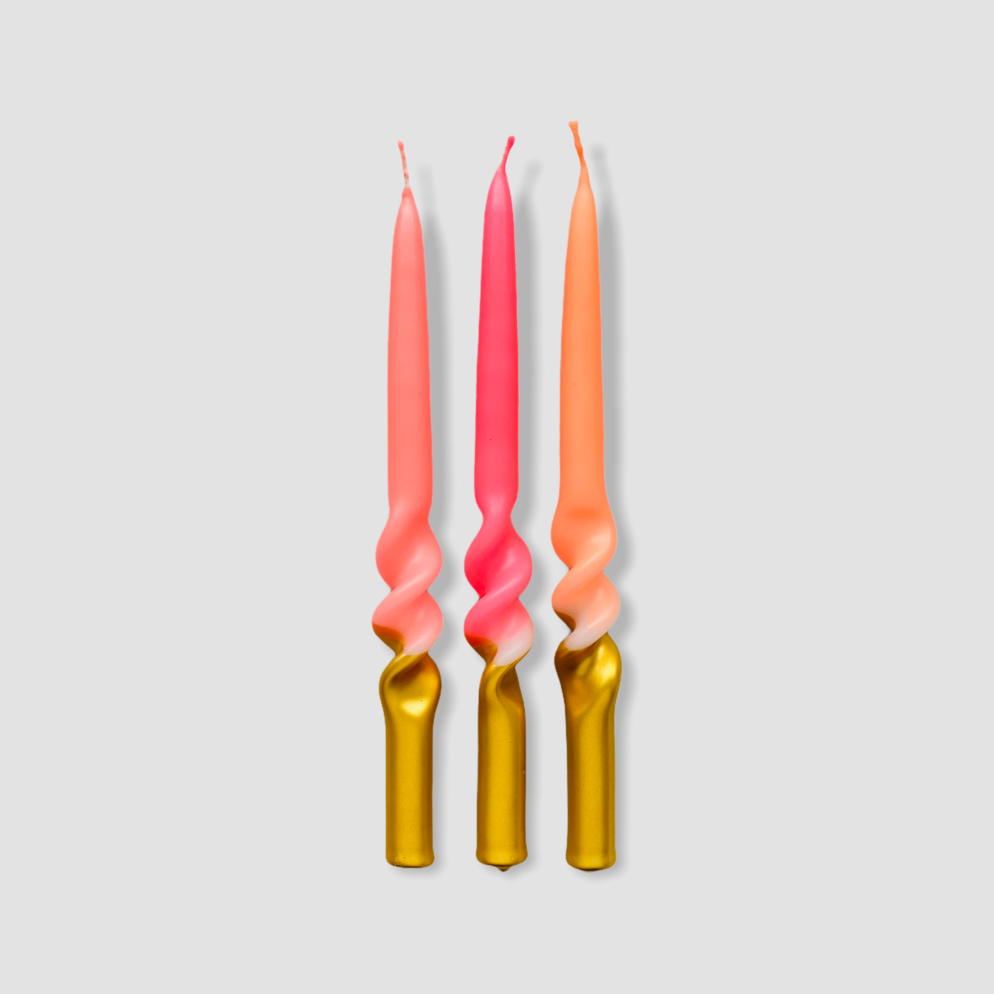 Luxury Season Limited Edition Pink and Gold Dip Dye Candles