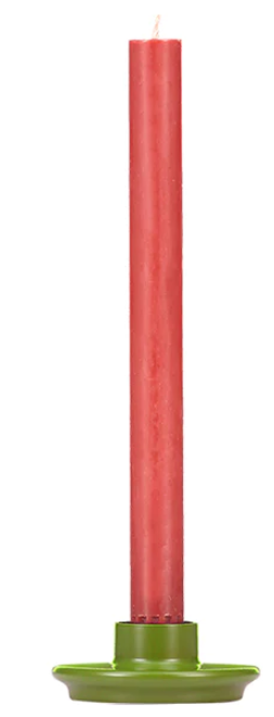 painted wooden candleholder
