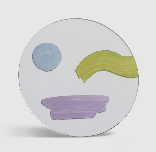 Klevering Squiggle ROUND Mirror Standing