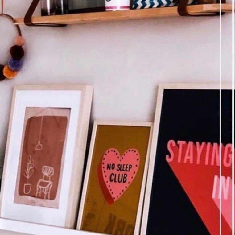Staying In Typography Print