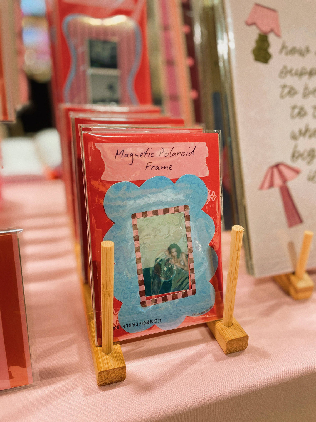 Scalloped Magnetic  Fridge Frame | Instax-Compatible