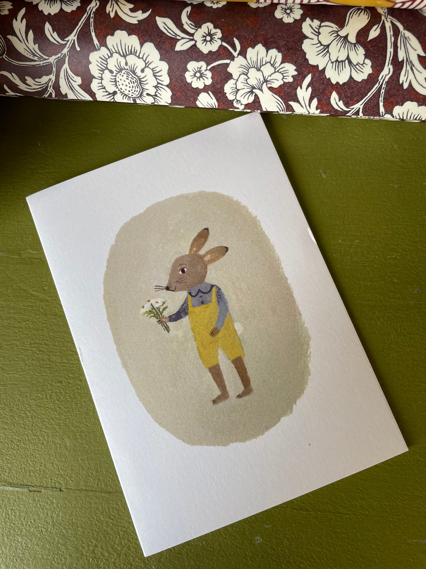 Bringer Of Flowers Rabbit Card
