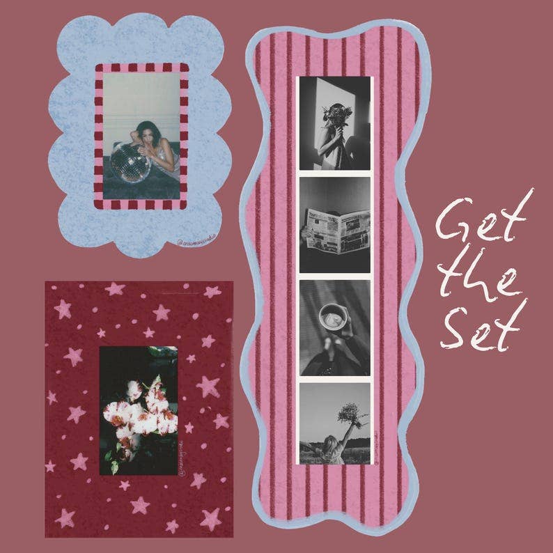Magnetic Photo Strip Frame | Fridge Magnet stripes