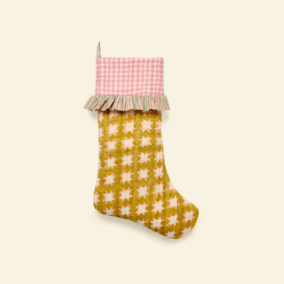 Pre order Quilted Christmas Stocking | Carousel Honey