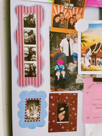Scalloped Magnetic  Fridge Frame | Instax-Compatible