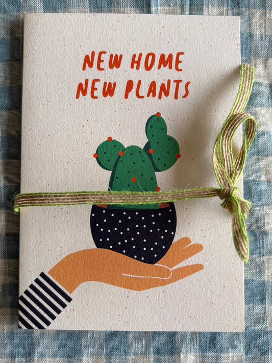 New Home New Plants Card