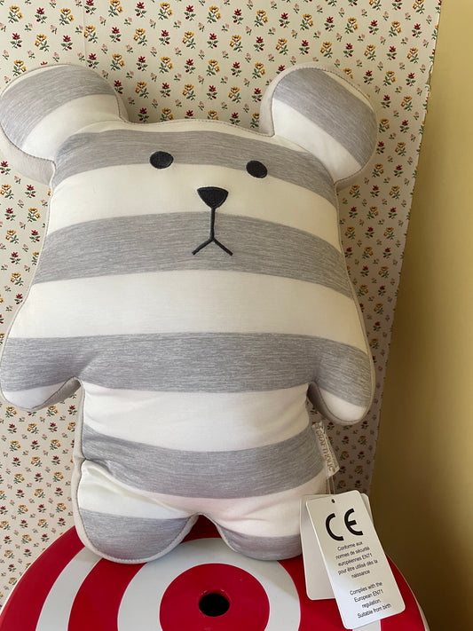 Sloth Cooltouch  Grey Stripe  Junior Cuddle Pillow