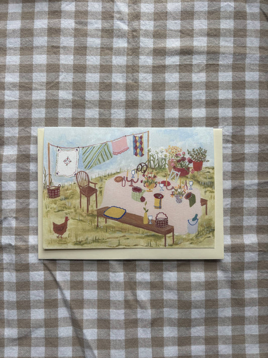 Summer Hosting  Cottage greeting card