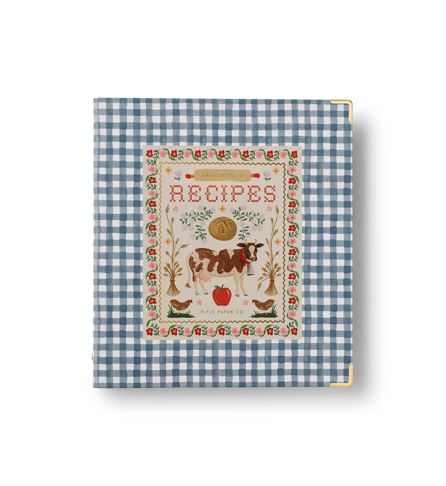 Home Sweet Home  Cow Cross Stitch Design Recipe Binder