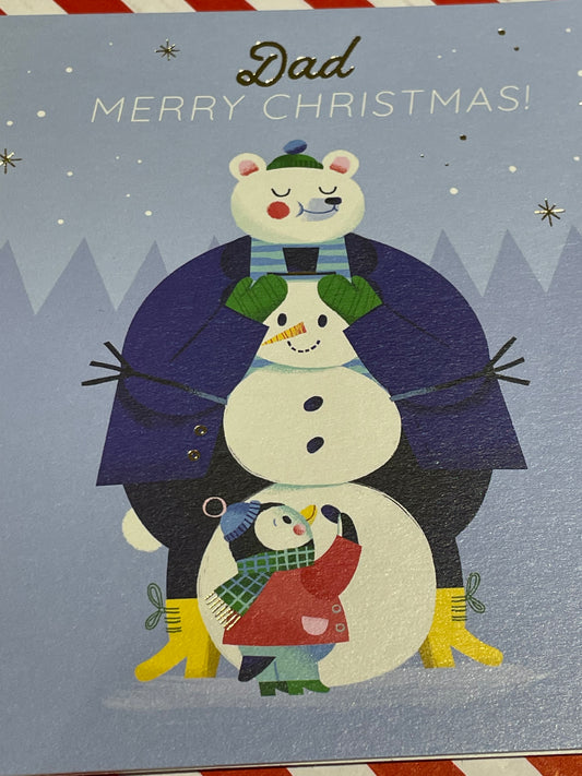 Dad Bear Christmas Card