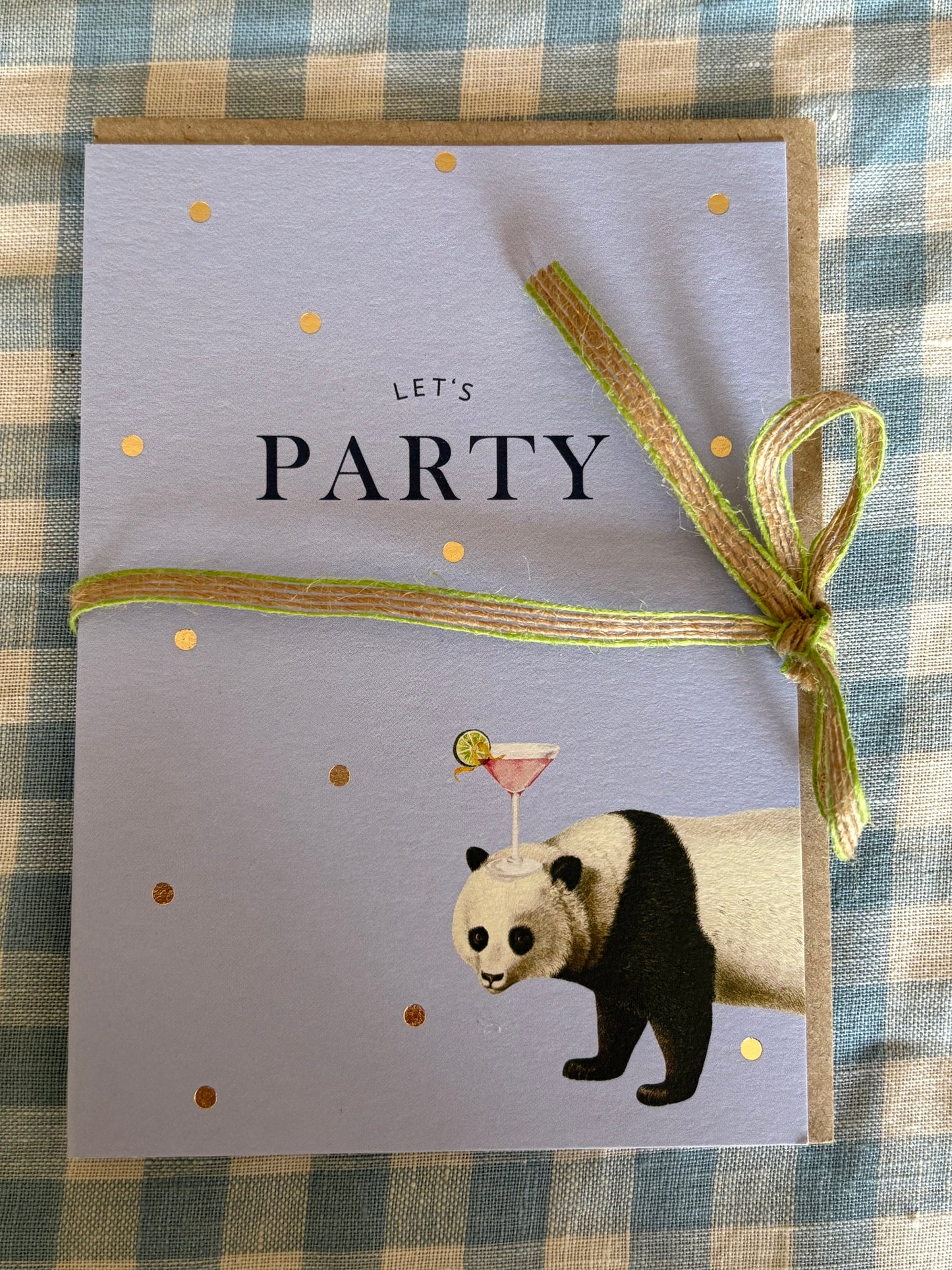 Let's Party Panda Greeting Card