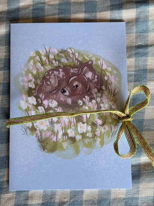 Deer Blank Greeting Card